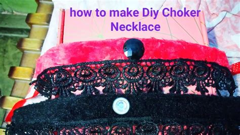 How To Make Diy Choker Necklace Youtube
