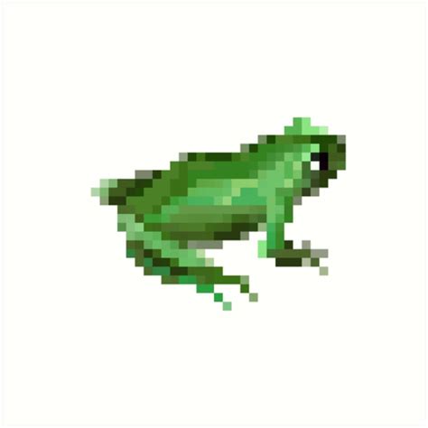 Pixel Frog Art Prints By Thistleandspade Redbubble
