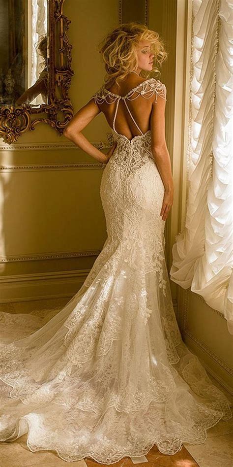 Stunning Tulle Sweetheart Neckline Mermaid Wedding Dresses With Lace