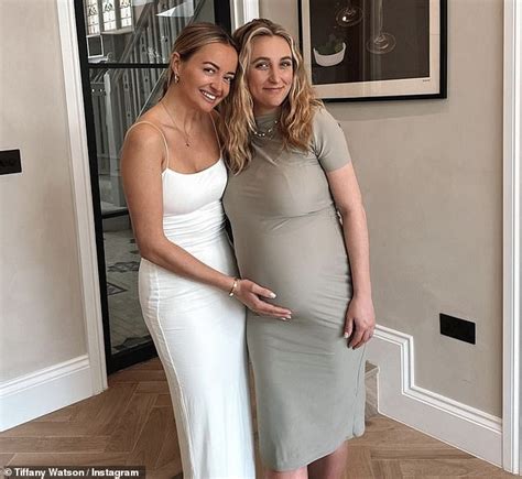 Pregnant Tiffany Watson Shows Off Her Growing Baby Bump During Easter