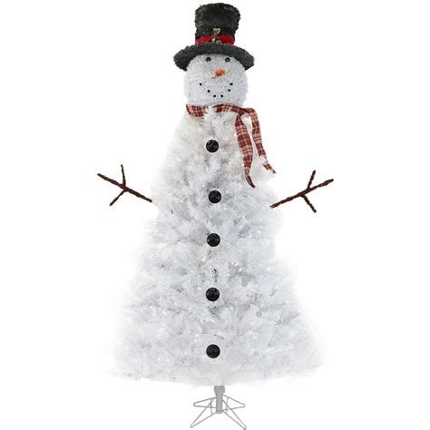 Snowman Christmas Tree Topper Home Depot Using Cotton Colorful