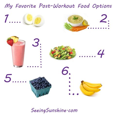Post Workout Food Options Seeing Sunshine