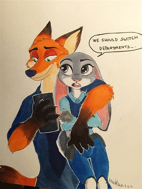 Nick And Judy By Annaklava On Deviantart