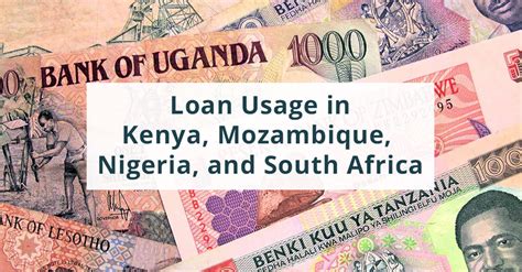 Loan Usage And Micro Loans In Kenya Mozambique Nigeria And South