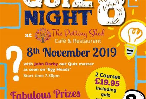 Christmas Quiz With Two Course Meal At The Potting Shed Bromsgrove