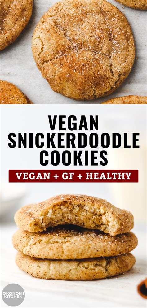 These healthy snickerdoodles are based on my favorite gluten free sugar cookie recipe and come together in one bowl. Vegan Snickerdoodles (Gluten-Free + Oil-Free) - Okonomi ...