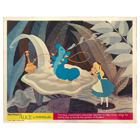 Alice In Wonderland Disneyland Attraction Poster At StDibs