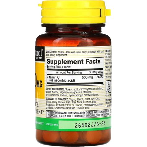 Mason Natural Vitamin C Tablet Mg Ct