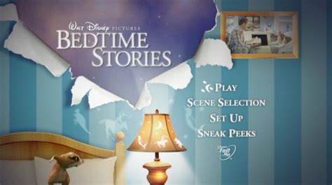 Bedtime Stories 2008 Dvd Movie Menus