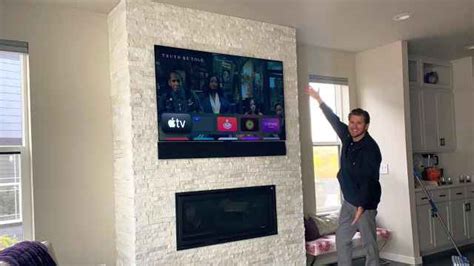 How To Mount Tv On Brick Fireplace Wall Step By Step The Tv Mount Men