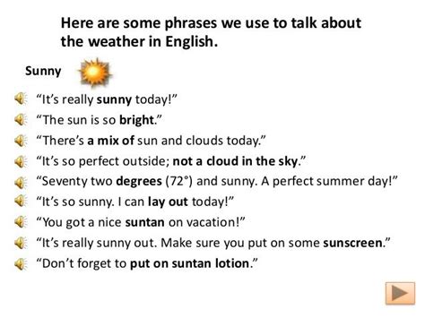 Everyday English Conversation Weather Weather In English Everyday