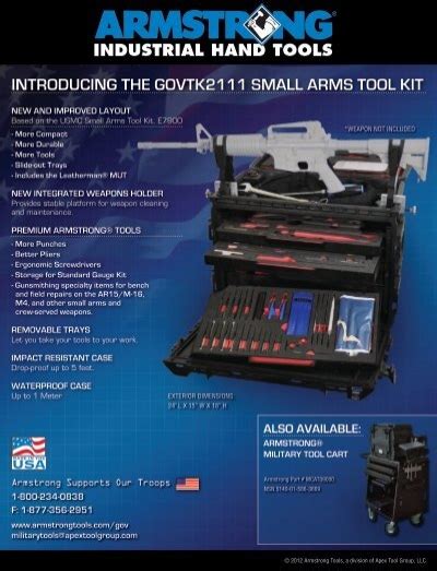 Introducing The Govtk2111 Small Arms Tool Kit Armstrong Tools