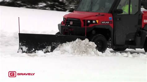 Atlas Jsv Plowing Snow Gravely Youtube