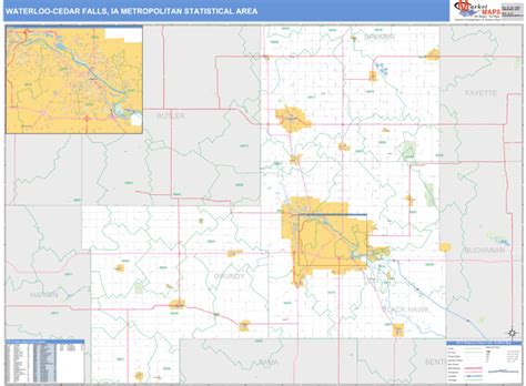 Maps Of Waterloo Cedar Falls Metro Area Iowa