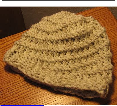 Knifty Knitter Spiral-Ribbed Hat Pattern | Loom knitting projects, Loom crochet, Loom knitting ...