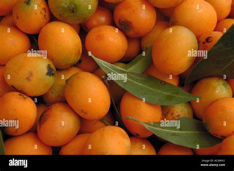 Close Up Of Yellow Fruits Stock Photo Alamy