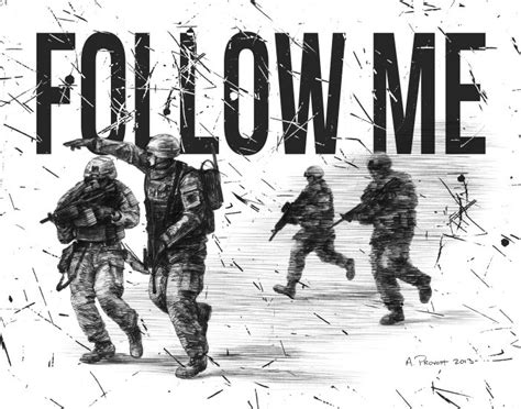 Follow Me Art Print By Aaron Provost Military Illustrations Society6