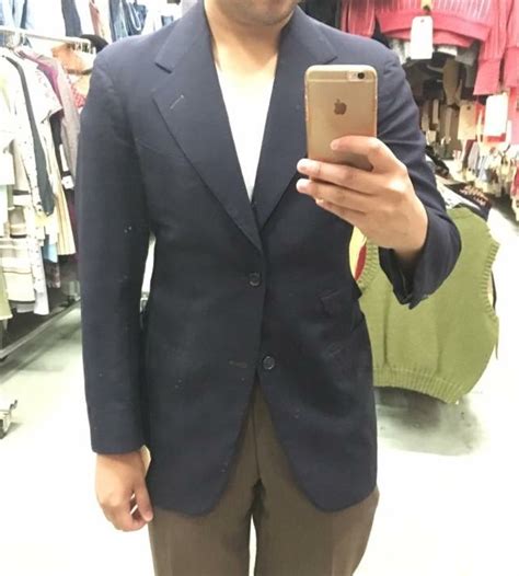 My First Navy Jacket And Reducing Its Shoulder Padding A Little Bit