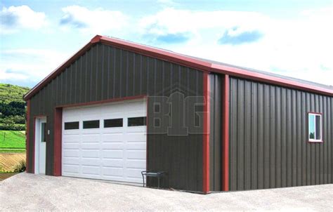 Maverick Metal Garage 24x30x10 Big Buildings Direct Metal Garages