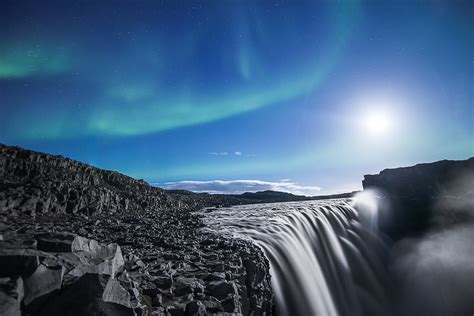 The Northern Lightsaurora Borealis Norðurljós Dettifoss Flickr