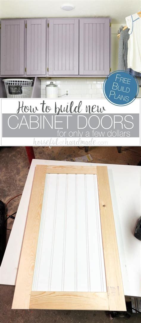 Repurposed cabinet doors 3m hooks and black scrapbook stickers. How to Build Cabinet Doors Cheap | DIY Home Decor ...