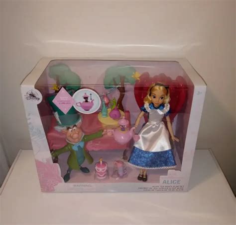 Disney Alice In Wonderland Doll Play Set Tea Party Disney Collectible New 10000 Picclick