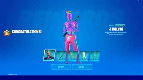 Unlocking J Balvin Skin Early In Fortnite Youtube