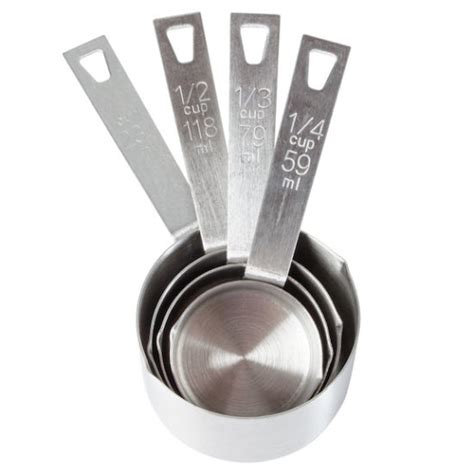 Stainless Steel 4 Pc Measuring Cup Set Breadtopia