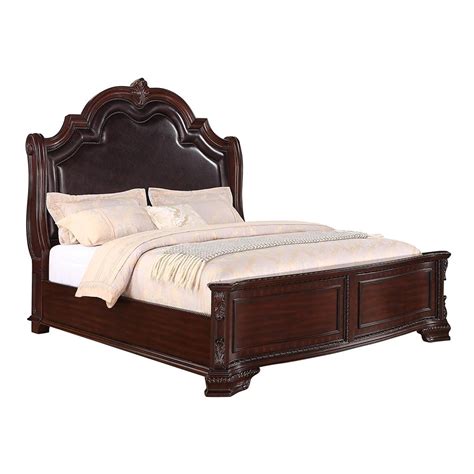 White King Size Panel Bed By Crown Mark Stanley B1630 K Bed Buy Online On Ny Furniture Outlet