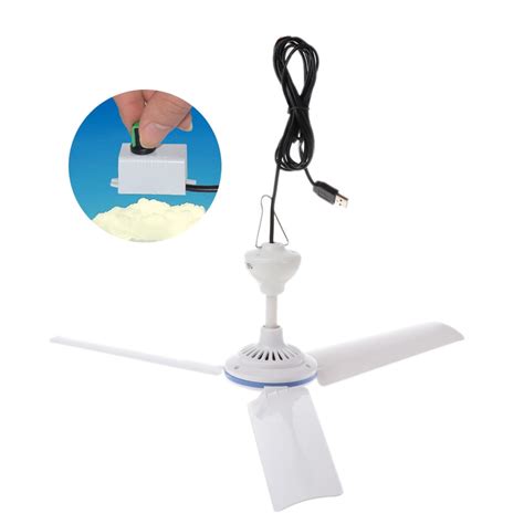 Canker Dc 5v Ceiling Fan Portable Usb Fans Stepless With Stepless Speed