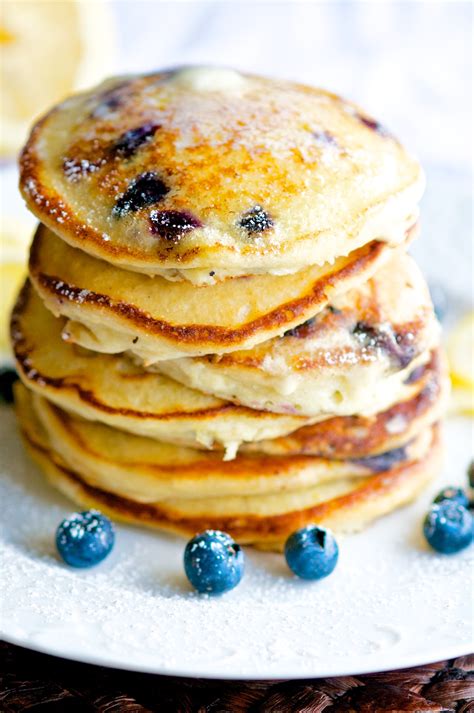 Lemon Ricotta Blueberry Pancakes Aberdeens Kitchen