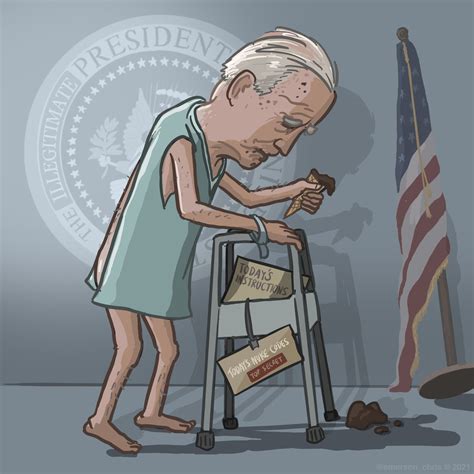 Biden Sleepy Joe Old Dementia Meme Cartoon Citizen Free Press