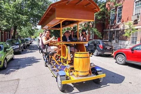 City Renting 9 Person Or 15 Passengers Face To Face Electric Beer Bike
