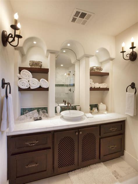 A bathroom doesn't have to be big to have great style and function. 12 Clever Bathroom Storage Ideas | HGTV
