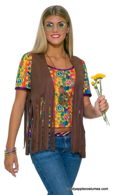 Women S Hippie Vest 60 S Costume Candy Apple Costumes 60 S Costumes Vestidos Hippies
