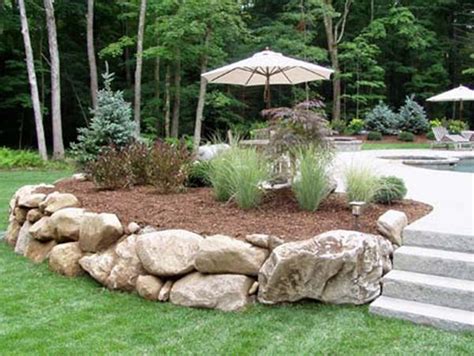 Landscaping With Boulders And Rocks White Landscaping Ideas