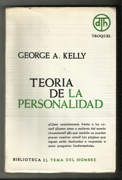 Teoria De La Personalidad By Kelly George Muy Bien Encuadernación De