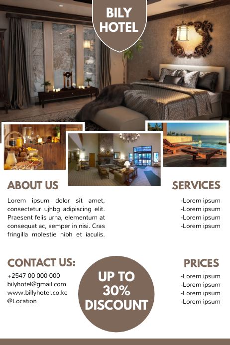 Copy Of Hotel Airbnb And Restaurant Advert Flyer Postermywall