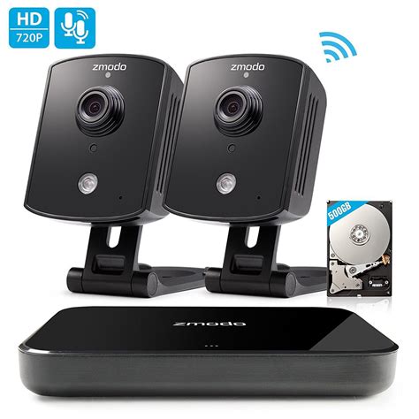 Zmodo Replay 720p 4ch Nvr 2 Indoor Wireless Two Way Audio Camera Home