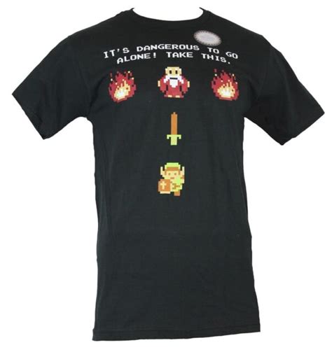 Legend Of Zelda Mens T Shirt Its Dangerous To Go Alone Take This