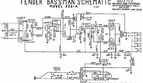 fender bassman reissue schematic