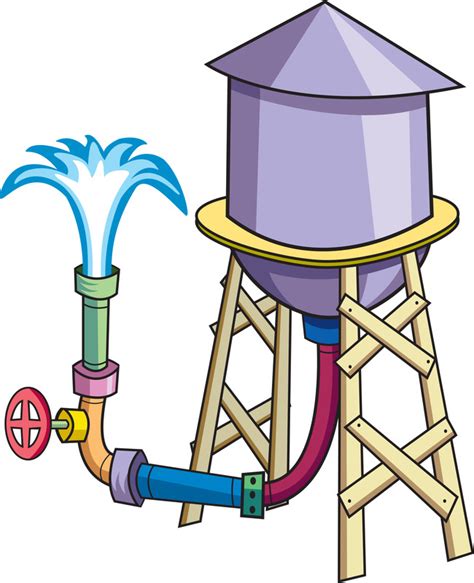 Water Tower For School Project Clip Art Library