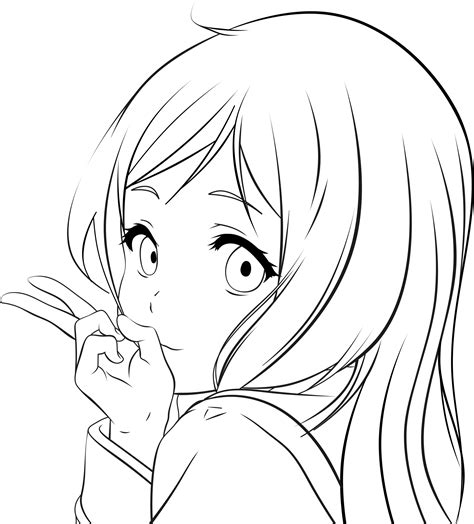 Cute Anime Drawing Outlines Doing Anime Drawings Isn T Easy And You Are