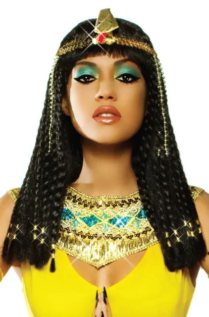 Brand New Egyptian Queen Pharaoh Deluxe Goddess Cleopatra Wig 28 62 Picclick
