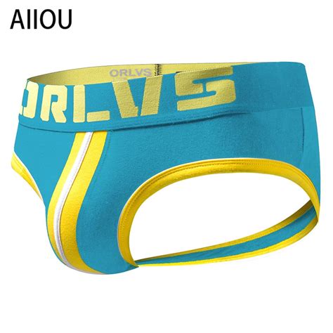 AIIOU Sexy Gay Mens Thong Underwear Men Briefs Jockstrap String Homme