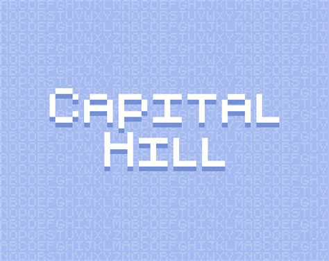 Capital Hill 8x8 Pixel Font By Vexed