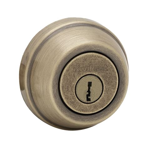 Kwikset 785 Antique Brass Double Cylinder Deadbolt At