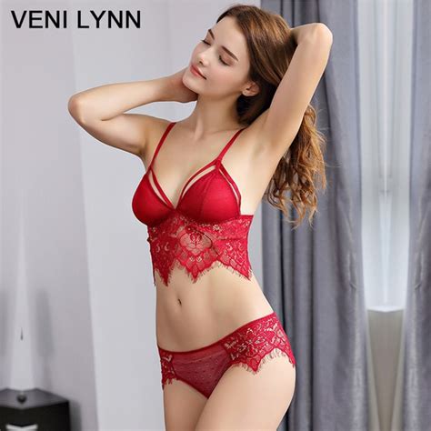 Veni Lynn Wire Free Bra And Brief Sets Lace Underwear Women Lingerie Lacely Sexy Andpanty Panties