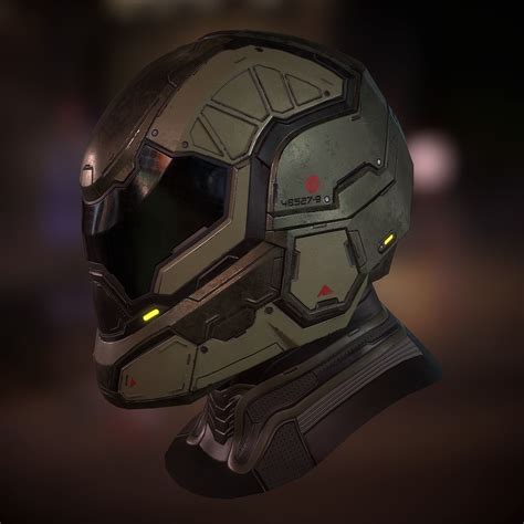 Sci Fi Helmet Concept Art