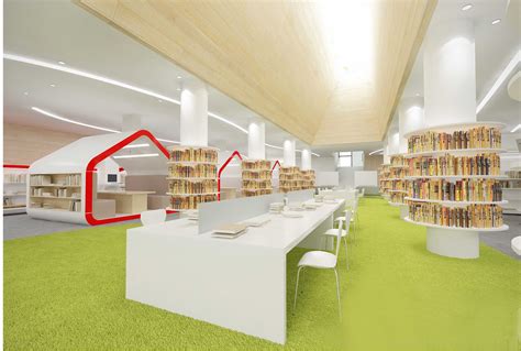 Modern Library Swiss International School Designed By Swiss Bureau